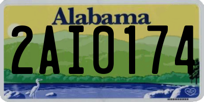 AL license plate 2AI0174