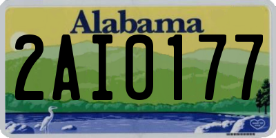 AL license plate 2AI0177