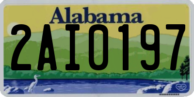 AL license plate 2AI0197
