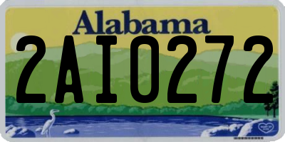 AL license plate 2AI0272
