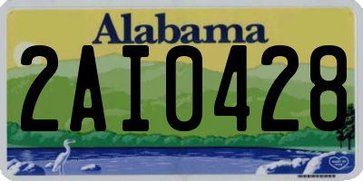 AL license plate 2AI0428