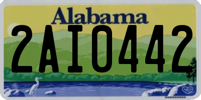 AL license plate 2AI0442