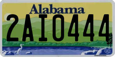 AL license plate 2AI0444