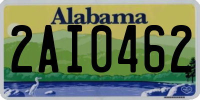 AL license plate 2AI0462