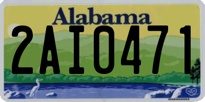 AL license plate 2AI0471