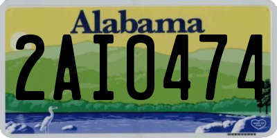 AL license plate 2AI0474