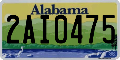 AL license plate 2AI0475