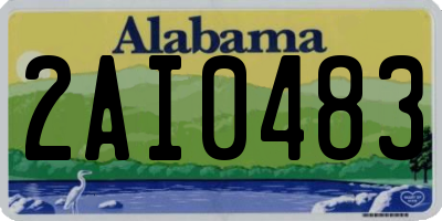 AL license plate 2AI0483