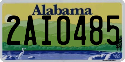 AL license plate 2AI0485