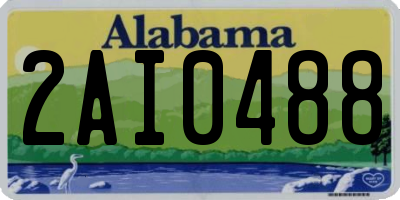 AL license plate 2AI0488