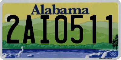 AL license plate 2AI0511