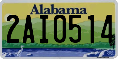 AL license plate 2AI0514