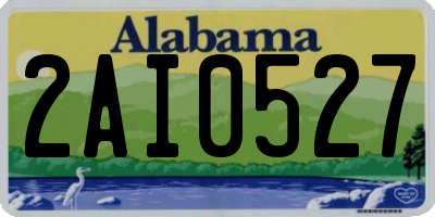AL license plate 2AI0527