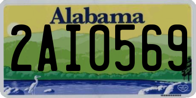 AL license plate 2AI0569