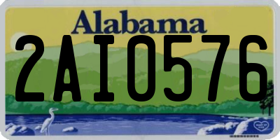 AL license plate 2AI0576