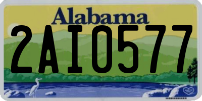 AL license plate 2AI0577
