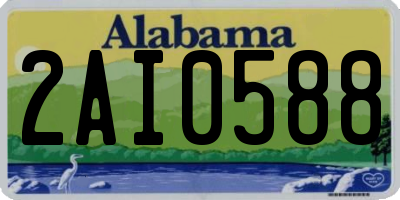 AL license plate 2AI0588