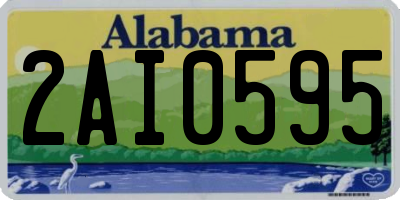 AL license plate 2AI0595