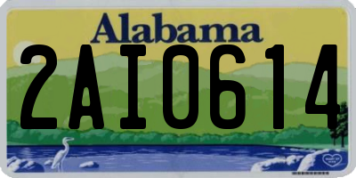 AL license plate 2AI0614