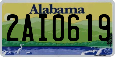 AL license plate 2AI0619