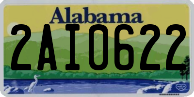 AL license plate 2AI0622
