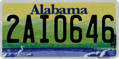 AL license plate 2AI0646