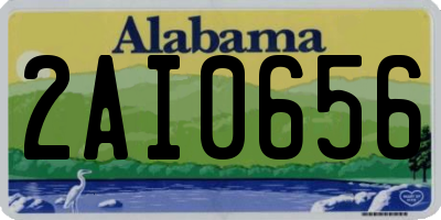 AL license plate 2AI0656