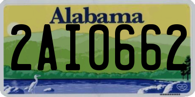 AL license plate 2AI0662