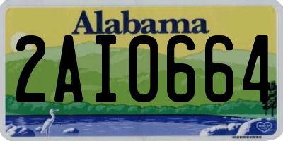 AL license plate 2AI0664