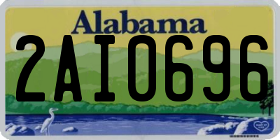 AL license plate 2AI0696