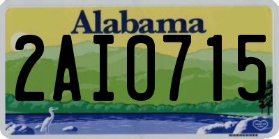 AL license plate 2AI0715