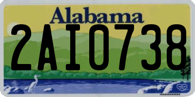 AL license plate 2AI0738