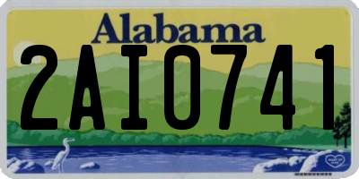 AL license plate 2AI0741