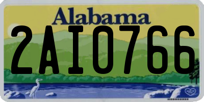 AL license plate 2AI0766