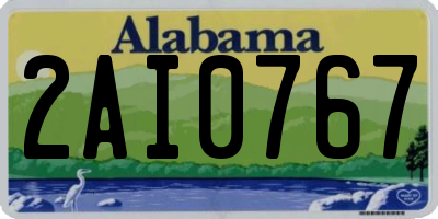 AL license plate 2AI0767