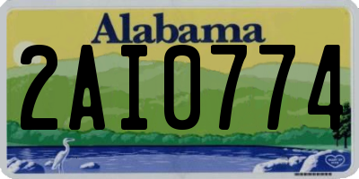 AL license plate 2AI0774