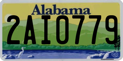 AL license plate 2AI0779