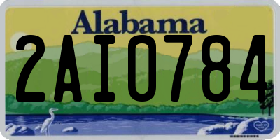 AL license plate 2AI0784