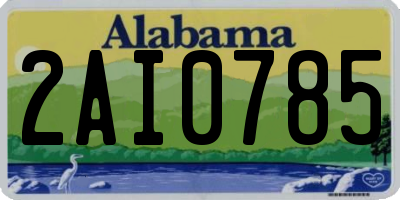 AL license plate 2AI0785