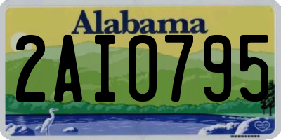 AL license plate 2AI0795