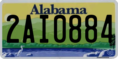AL license plate 2AI0884