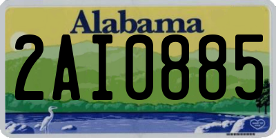 AL license plate 2AI0885