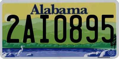 AL license plate 2AI0895