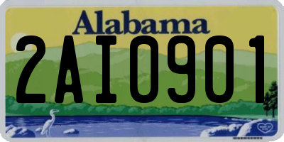 AL license plate 2AI0901