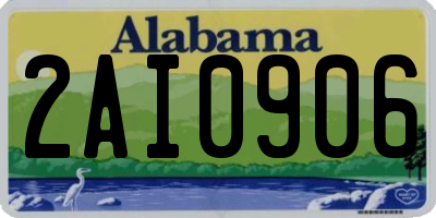 AL license plate 2AI0906