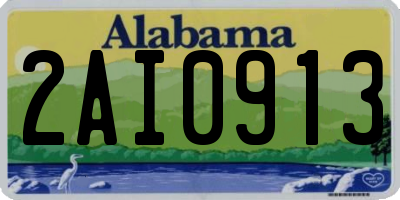 AL license plate 2AI0913