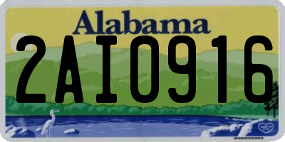 AL license plate 2AI0916