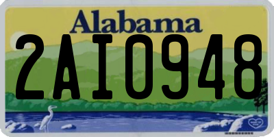AL license plate 2AI0948
