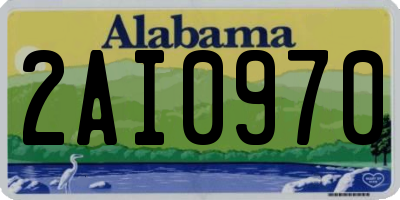 AL license plate 2AI0970