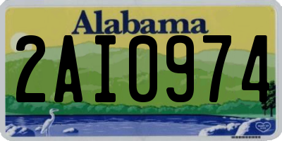 AL license plate 2AI0974